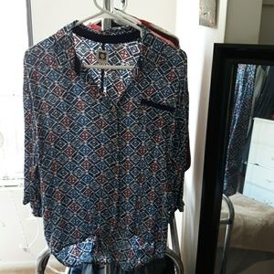 Anne Klein button down blouse